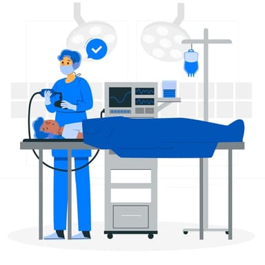 Anesthesia technology course illustration